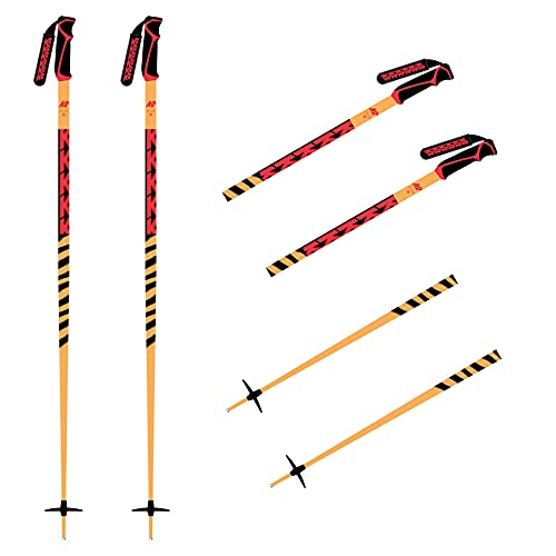 K2 Skis Erwachsene Aluminium Skistöcke Freeride 16 — Orange — 10F3402 Palos de esquí, Unisex Adulto, Naranja, 110