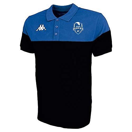 Kappa Pianetti Camiseta, Azul/Negro, Estándar Unisex Adulto