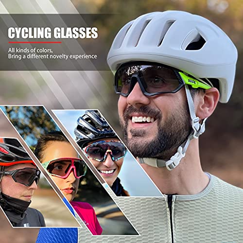 KAPVOE Gafas de Ciclismo Fotocromáticas con TR90 Gafas de Sol Deportivas Mujeres Hombres Running Transparente MTB Accesorios de Bicicleta 15