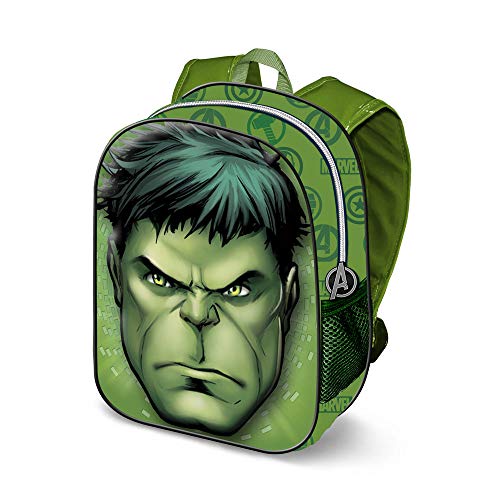 Karactermania Hulk Rage-3D Rucksack (Klein) Mochila Infantil 31 Centimeters 8.5 Verde (Green)