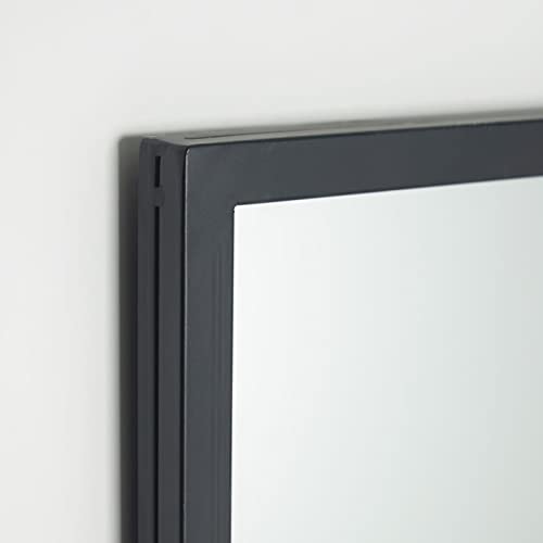 Kave Home - Espejo de Pared Ulrica Metal Negro 80 x 80 cm