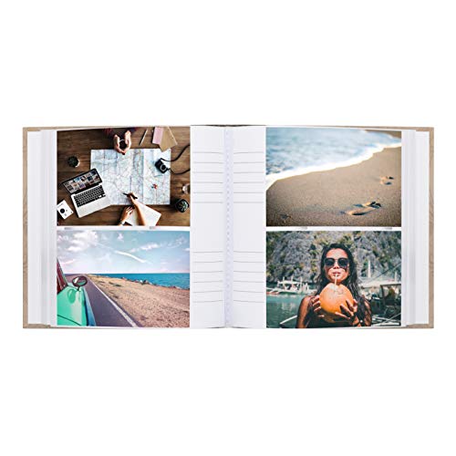 Kenro Let's Go Travel Hol125 - Álbum de fotos con brújula en 3D, 200 fotografías de 10 x 15 cm, color marrón