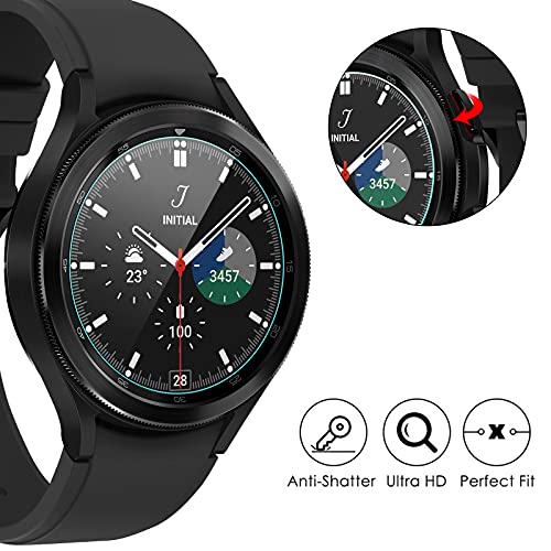 KIMILAR [3 Pcs] Pantalla Compatible con Samsung Galaxy Watch4 Classic 42mm/Galaxy Watch 42mm/Galaxy Watch 3 41mm Protector Pantalla, Templado Vidrio Compatible con Galaxy Watch 42mm