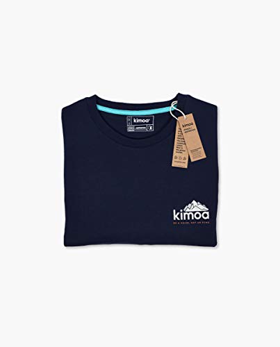 KIMOA Camiseta Made of Nature Negro, Unisex Adulto, S
