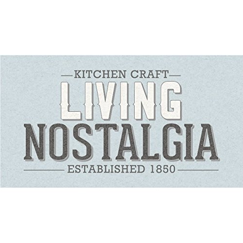 KitchenCraft Living Nostalgia Vintage-Style Enamel Butter Dish with Lid – White / Grey
