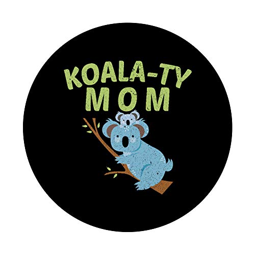 Koala-Ty Mamá Adorable Koala Animal Madre Coincidencia Ropa PopSockets PopGrip Intercambiable