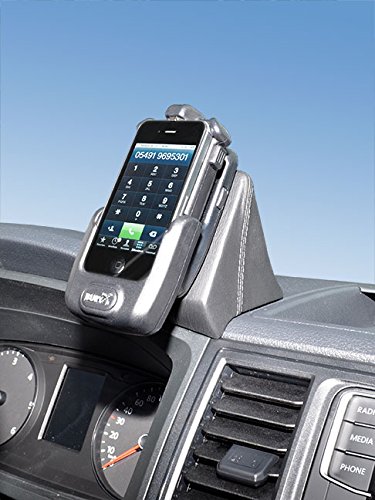 Kuda – Consola de teléfono para (LHD) para Volkswagen T6 Transporter a partir de 2015 especial (piel sintética), color negro