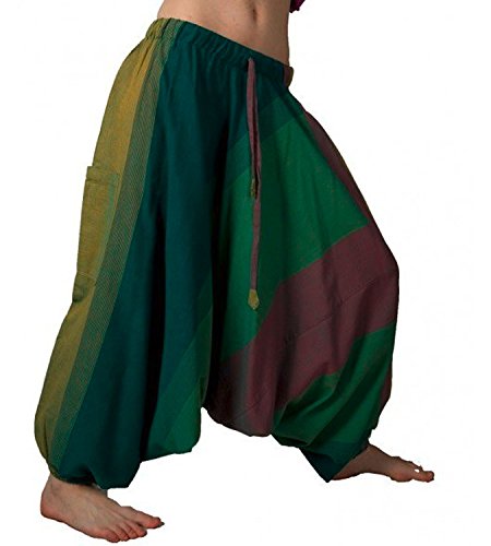 KUNST UND MAGIE Pantalones harén unisex, talla única, multiusos. multicolor Talla única