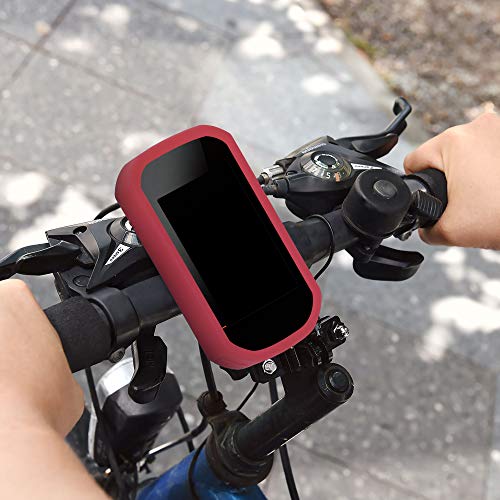 kwmobile Carcasa GPS Compatible con Bryton Rider 420/320 - Funda de Silicona para navegdor de Bici - Rojo