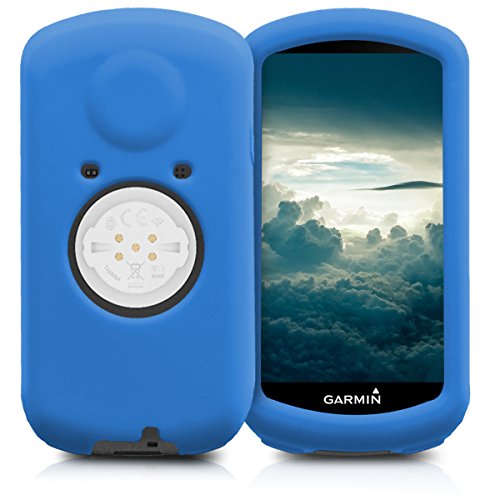 kwmobile Carcasa GPS Compatible con Garmin Edge 1030 / 1030 Plus - Funda de Silicona para navegdor de Bici - Azul