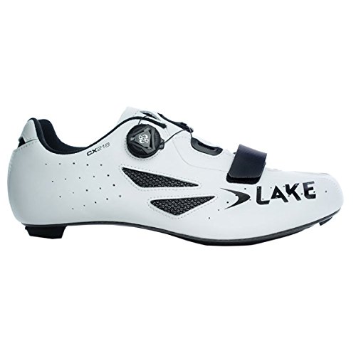 Lake Cx218 - Zapatillas de Ciclismo Unisex para Adulto, Unisex Adulto, L3013075, Bianco, 43.5