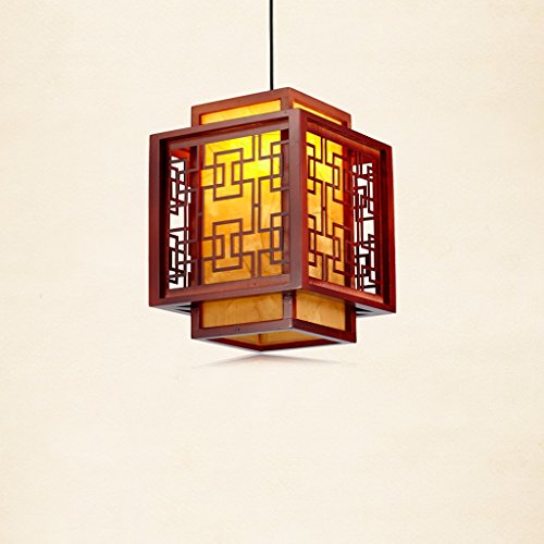 Lámparas De Araña Lámparas modernas del estilo chino, sombra de la lámpara del PVC Sala de estar Comedor Dormitorio Lámparas del balcón, Pasillo de la vendimia creativa Tienda de ropa de la casa de té