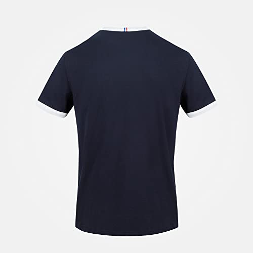 Le Coq Sportif Camiseta Modelo ESS tee SS N°4 Marca, Sky Captain/New Optical White, M