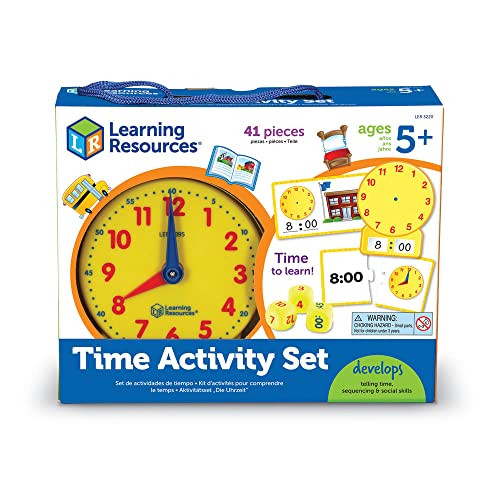 Learning Resources-Set de Actividades de La Hora De, Color, Talla Única (LER3220)