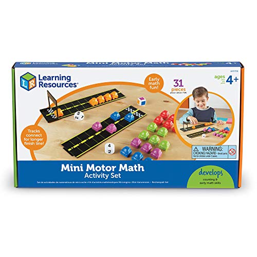 Learning Resources- Set de Actividades de Matemáticas con Minicoches, Color (LER7731) , color, modelo surtido
