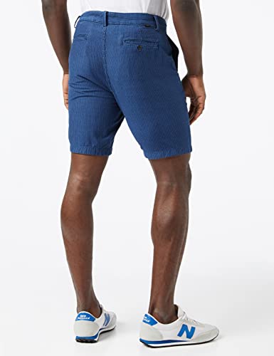 Lee Chinos Pantalones Cortos, Diseño Fino de Rayas, 40 para Hombre