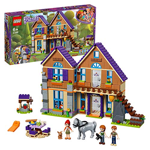 LEGO Friends - Casa de Mia, casa de muñecas divertida para construcción, incluye mascotas (41369)