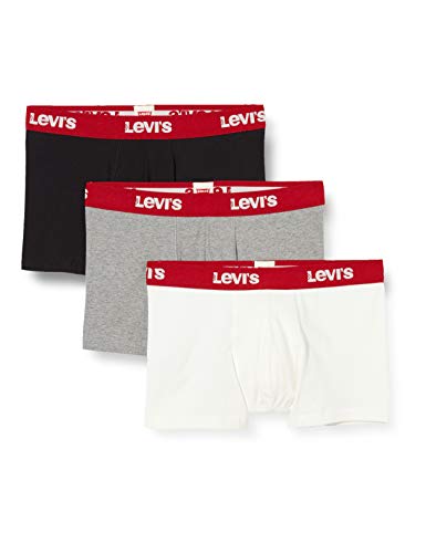 Levi's Back in Session Men's Trunks Multipack (3 Pack), negro/rojo, S para Hombre