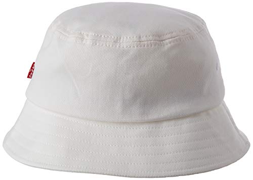 Levi's Bucket Hat-Vintage Modern Logo Sombrero de Copa Baja, White Normal, L para Hombre