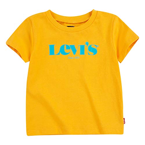 Levi's Kids LVB S/S MODERN VINTAGE TEE C814 Camiseta Kumquat Yellow para Bebé-Niños