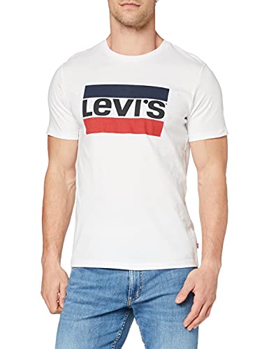 Levi's Sportswear Graphic Camiseta, Blanco (84 Logo White), S para Hombre