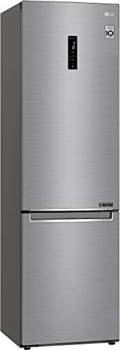 LG GBB72PZDFN Frigorífico con congelador bajo, 384 litros, Descongelación automática,Acero inoxidable,Clase A++,color gris