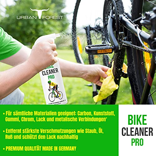 Limpiador de bicicletas para el cuidado profesional de bicicletas | Limpiador de bicicletas eléctricas para una limpieza óptima de bicicletas | BIKE CLEANER PRO de URBAN FOREST (500 ml)