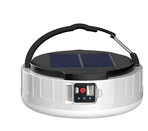 linterna led recargable Lámpara Solar de camping, linterna LED de emergencia,resistente al agua, cargador de 4400 mAh para móvil.