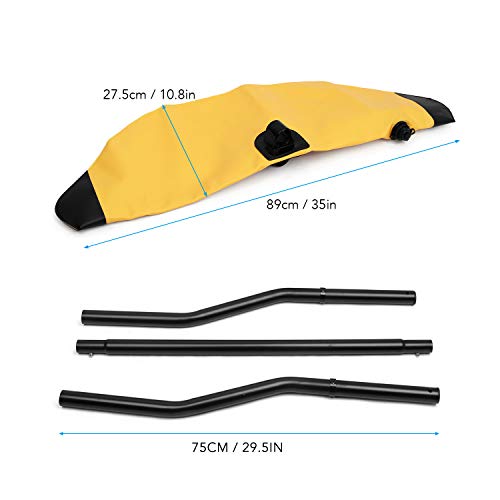 Lixada Estabilizador de Kayak Inflable de PVC con Dispositivo Flotante de Brazo Estabilizador Flotante de Pesca en Kayak
