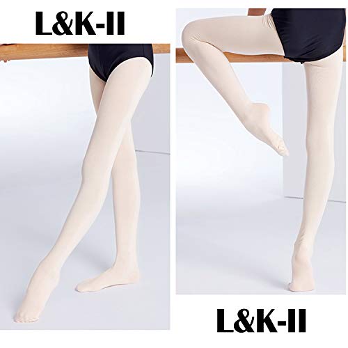 L&K-II Medias y Leggings Niñas verano Medias de Ballet Niñas Medias Baile de Niña 27251 Rojo salmón 110/116