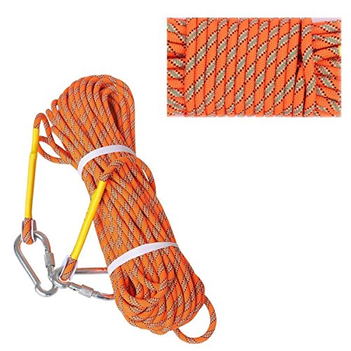 LUOOV - Cuerda de Escalada para Exteriores, 10 m, 20 m, 30 m, 50 m, Cuerda de Seguridad para Uso General, Cuerda de Escape de Roca, Cuerda de Escalada estática, Cuerda de 8 mm de diámetro