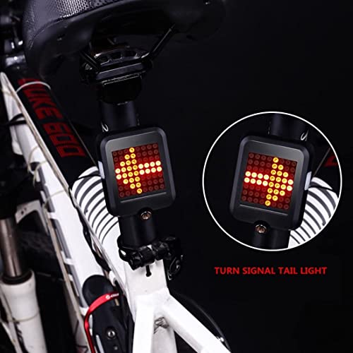 Luz Trasera Inteligente de Bicicleta, Rojo Super Brillante, Luz LED, Intermitentes Bici, Recargable USB, Bici, Impermeable, Faro Trasero Bici para Máxima Seguridad de Ciclismo