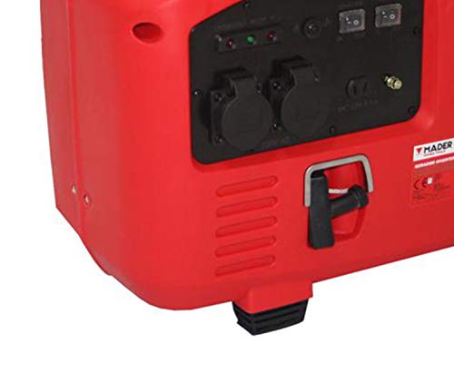 Mader Power Tools 63600 Generador Inverter Digital 2200W, Silencioso, con Pulsador de Reducción de Consumo, 230 V