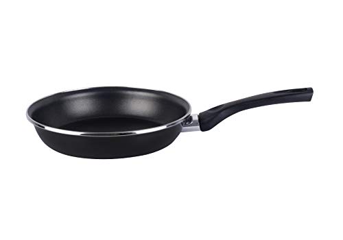 Magefesa Black - Sartén 28 cm de Acero esmaltado, Antiadherente bicapa Reforzado, Color Negro Exterior. Apta para Todo Tipo de cocinas, incluida inducción. 50% de Ahorro energético.