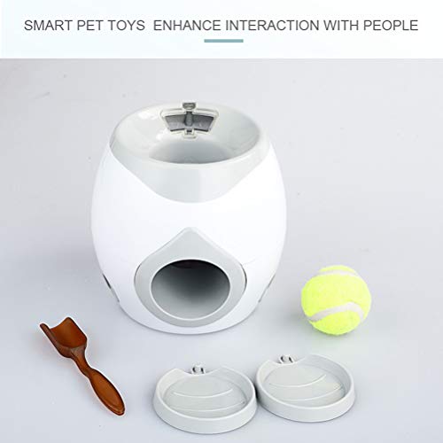 Mankoo Automático de alimentación de animales recoger pelota de tenis lanzador perro de entrenamiento juguete interactivo de lanzamiento de la máquina de bolas