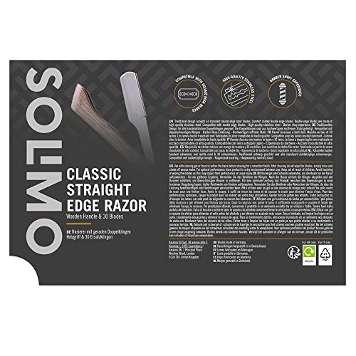 Marca Amazon - Solimo Navaja de afeitar con 30 cuchillas de doble filo