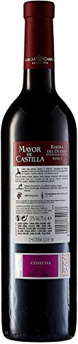 Mayor de Castilla Roble Vino Tinto D.O Ribera del Duero - Caja de 6 Botellas x 750 ml