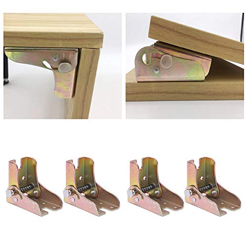 Mensula plegable patas plegables para mesa bisagras plegables pie plegable de extensión de bloqueo de muebles de espesor 4PCS