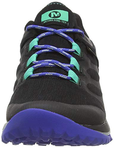 Merrell Antora GTX, Zapatillas de Running para Asfalto para Mujer, Negro (Black/Dazzle), 41 EU