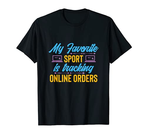 Mi deporte favorito es el seguimiento de mis pedidos en línea Funny Shopper Camiseta