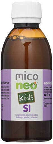 MICO NEO | SI Kids | 200 ml | Suplemento Alimenticio para Niños que Ayuda a Reforzar las Defensas | A Base de Hongos Bio, Plantas y Vitamina C | Con Reishi, Champiñón del Sol y Shiitake