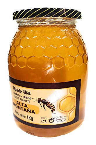 Miel de abeja Natural, Cruda y Pura Alta Montaña/Lavanda. Cosechada a 1900m.s.n.m. Directa del Apicultor. 100% NATURAL- Empresa Artesanal y Familiar- Desde 1972- Origen ESPAÑA 1Kg