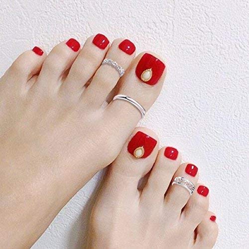 MILACOLATO 3Pe Toe Anings Mujeres Ajustable Open Toe Ring Regalos Conjuntos de joyería