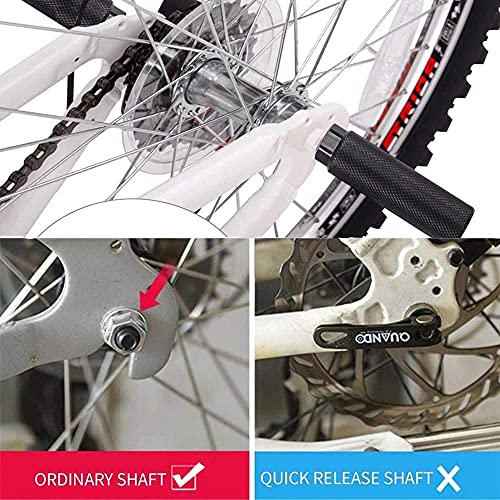 minghaoyuan Estriberas de bicicleta de aluminio, patas traseras antideslizantes para BMX Stunt Pegs, bicicletas de montaña, pasajeros, accesorios de ciclismo de 99 kg de carga