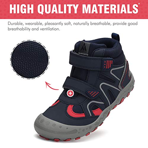 Mishansha Zapatos de Senderismo para Niños Zapatillas de Trekking Niña Antideslizante Exterior Botas de Montaña Ligero, Vaquero Azul, 36 EU