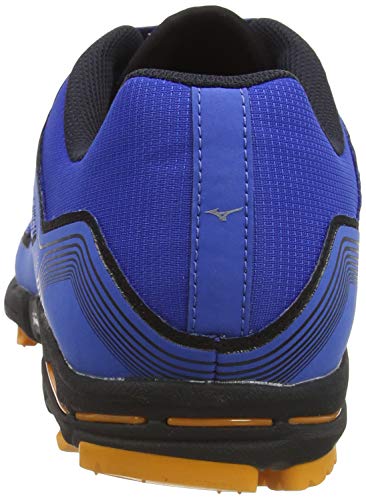 Mizuno Wave Hayate 6, Trail Running Shoe Unisex Adulto, Azul (Blue/Lunarrock/Forange), 42.5 EU