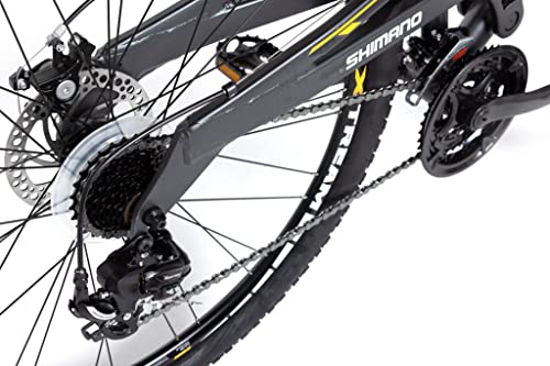 Moma Bikes Bicicleta Montaña SHIMANO Equinox 5.0 29" aluminio, 24v, doble freno disco, doble susp. (Varias Tallas)