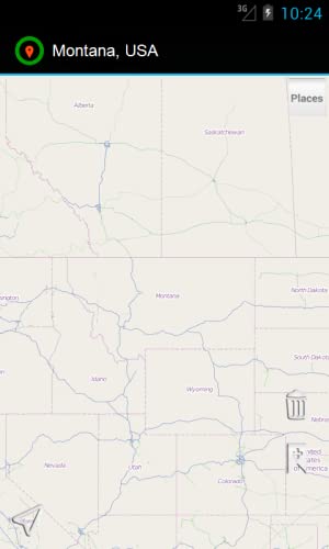 Montana, EE.UU. Vector Offline Mapa: Easy Navigation