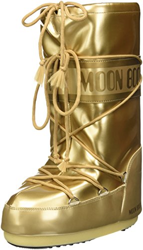 Moon Boot Vinile Met, Zapatillas de Deporte Exterior Unisex , Dorado, 35/38