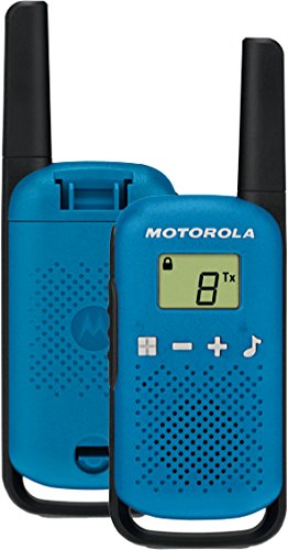 Motorola T42 Azul Talk About – Aparatos de radio (2 unidades, PMR446, 16 canales, alcance 4 km)